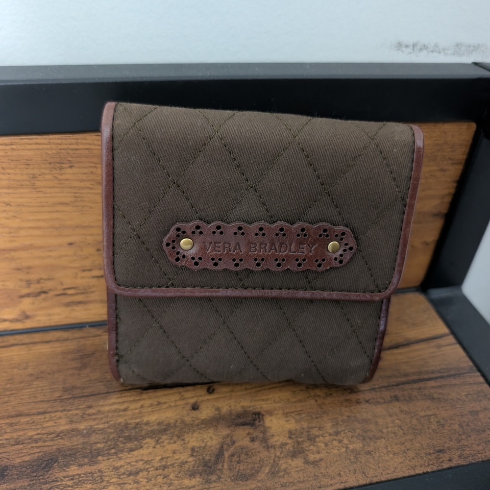 Vera Bradley Quilted Olive Wallet